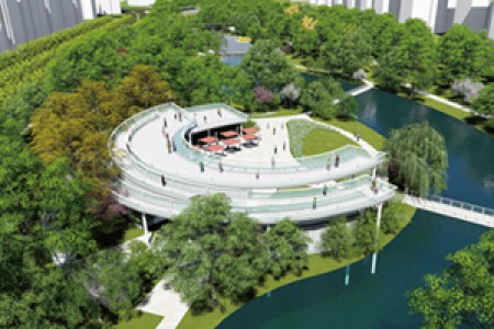 中新天津生態(tài)城漢北路綠廊景觀(guān)工程施工